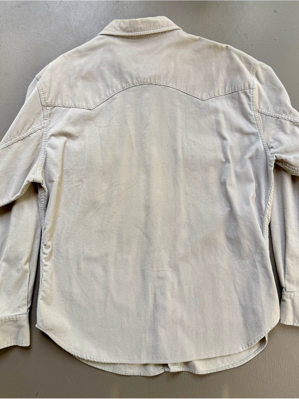 Levi’s Red Tab Beige Corduroy Western Snap Shirt XL - Picture 4 of 9